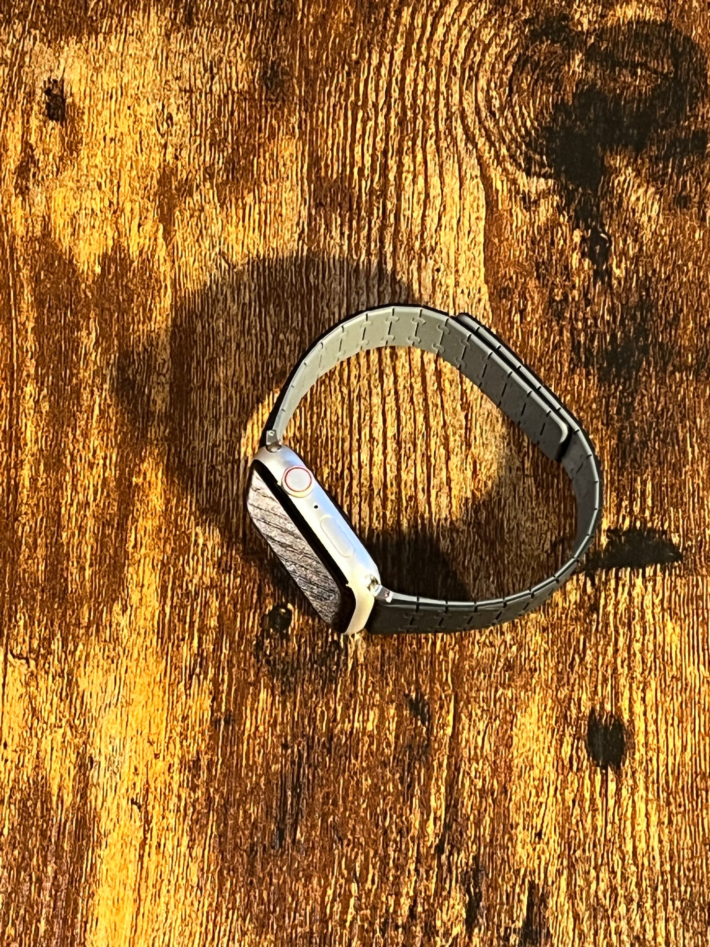 Black and Gray, reversable, soft silicone, magnetic band