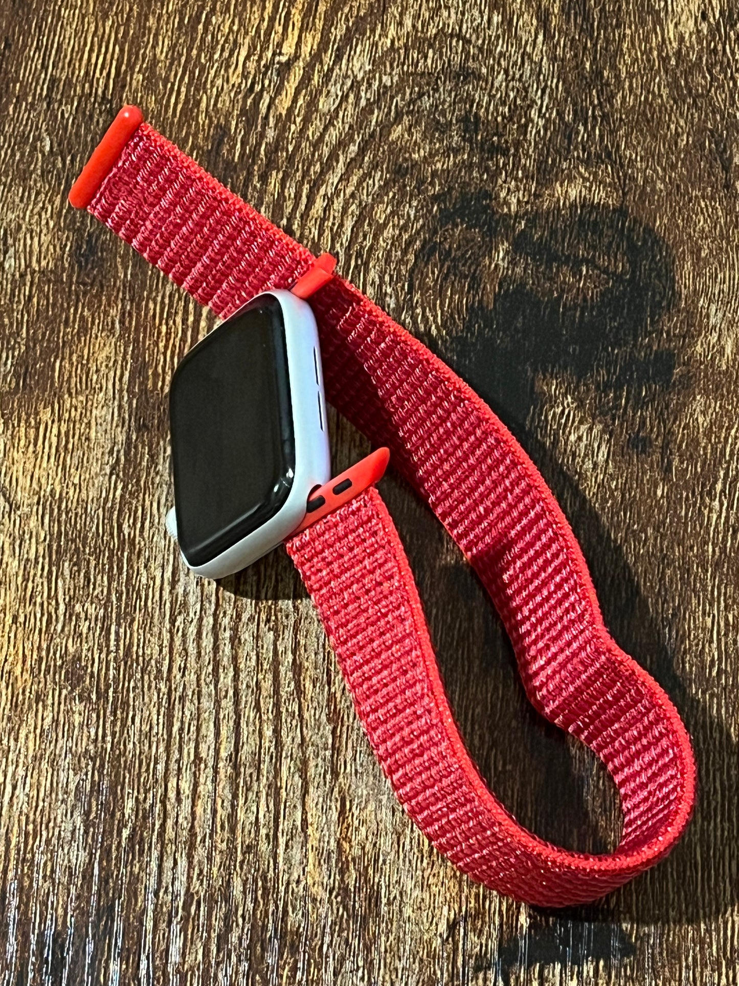 Red Nylon Sport Loop Band