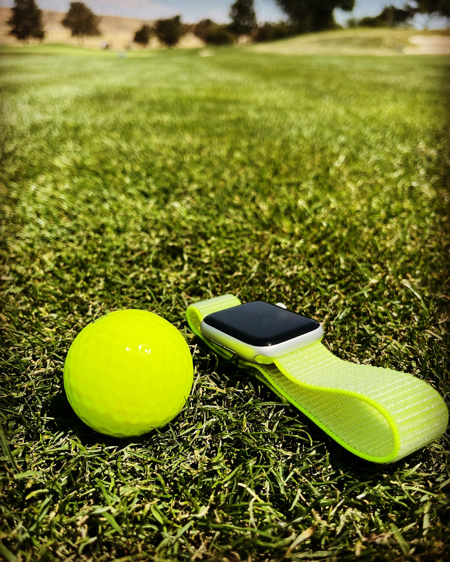 Flashlight Yellow Nylon Sport Loop Band