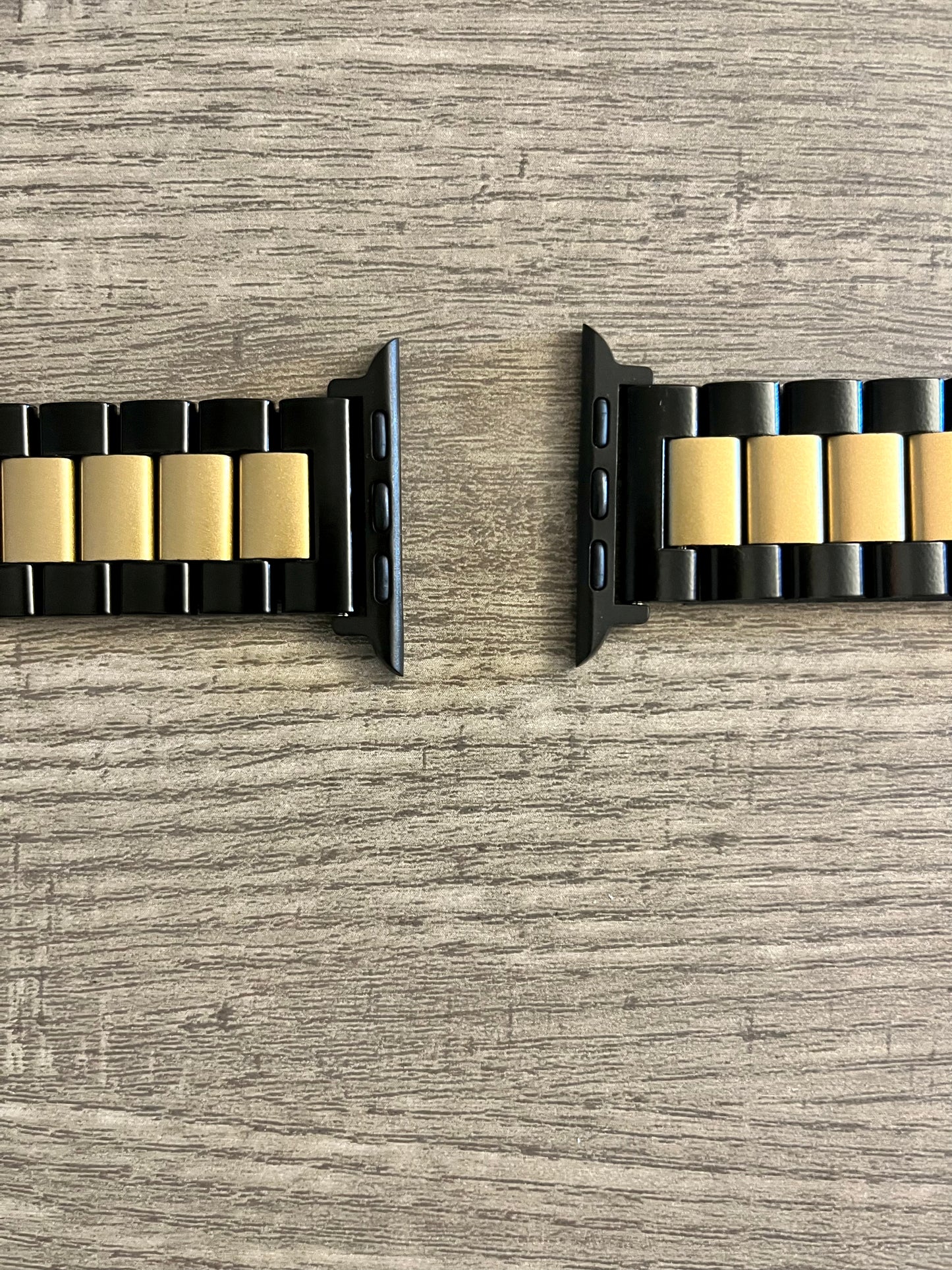 Black + Gold Metal Link Band
