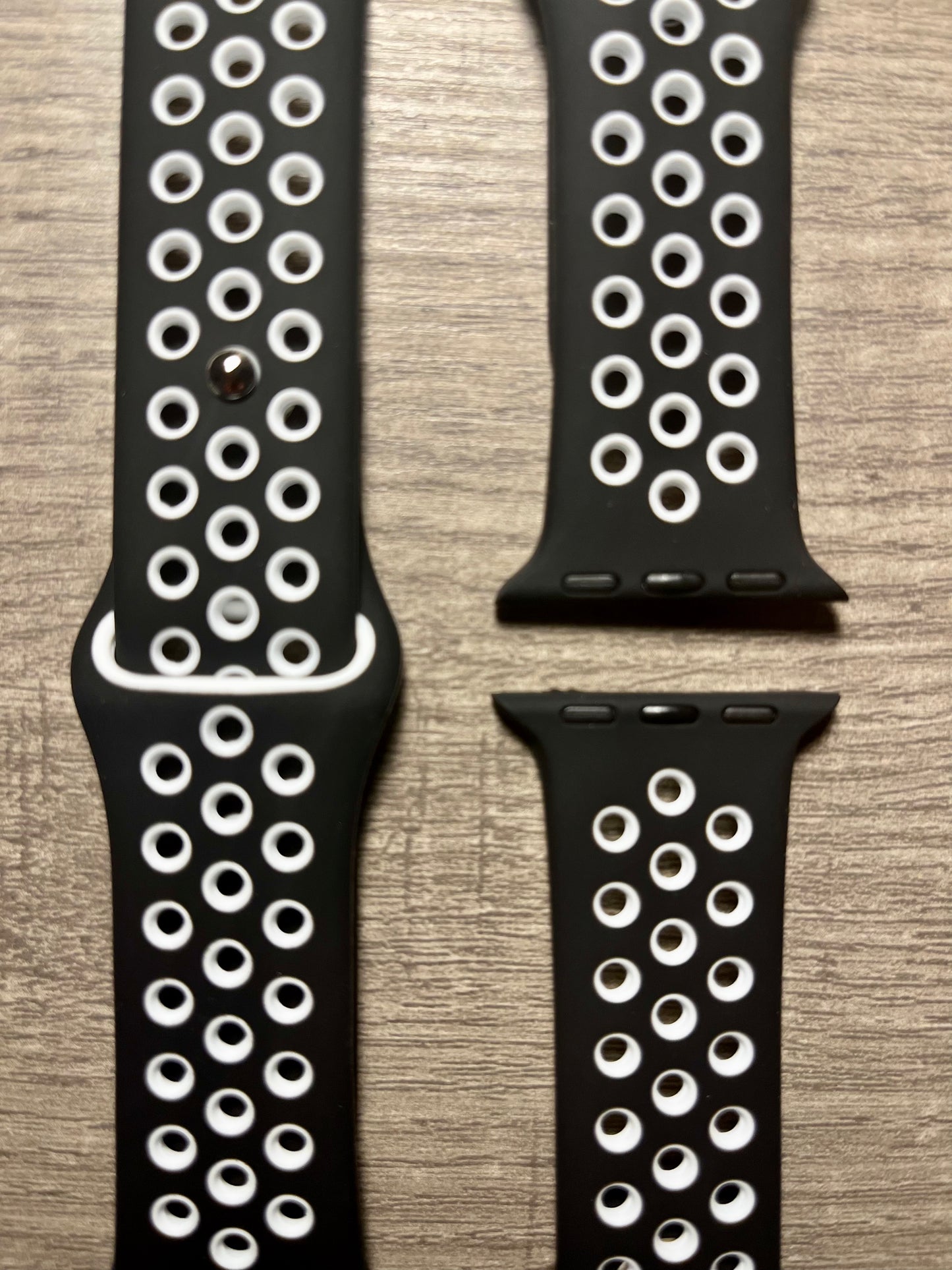 Black & White Soft Silicone Sport Band