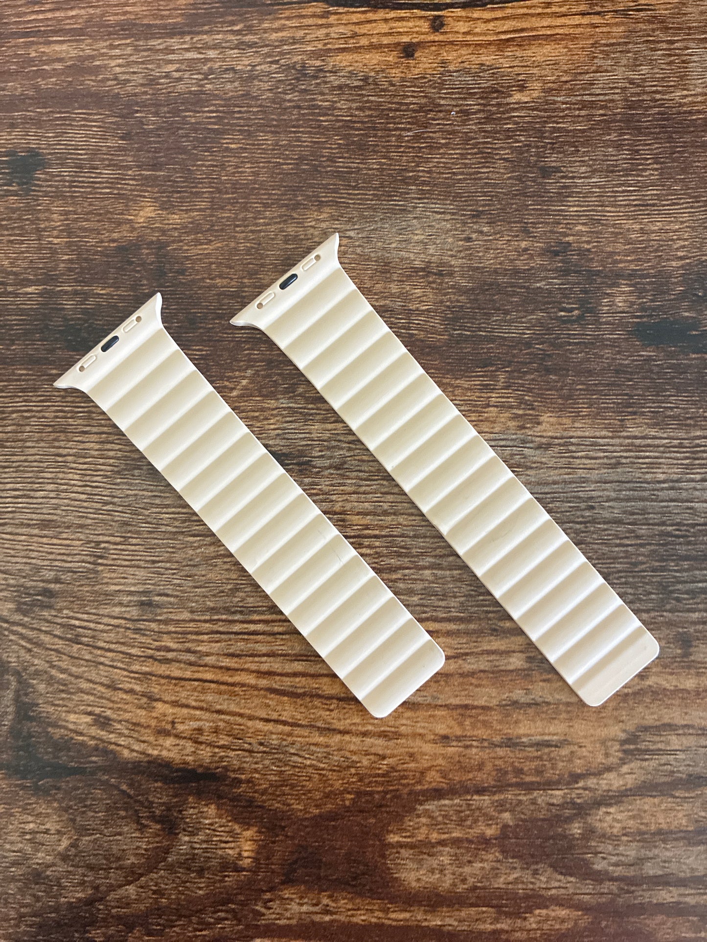 Magnetic cream silicone band