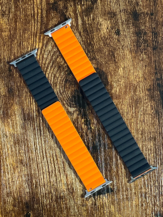 Magnetic Band - Black + Orange