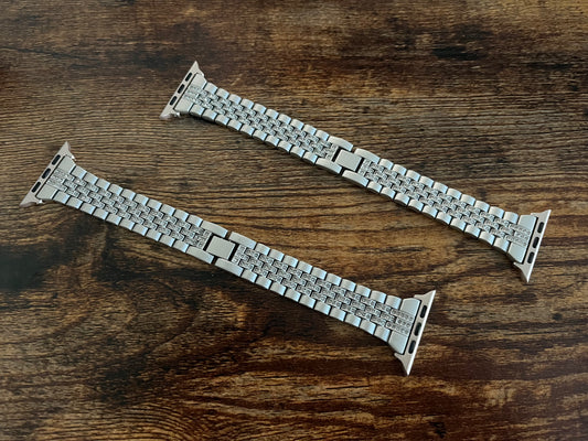 Premium Crystal-Embellished Stainless Steel Band