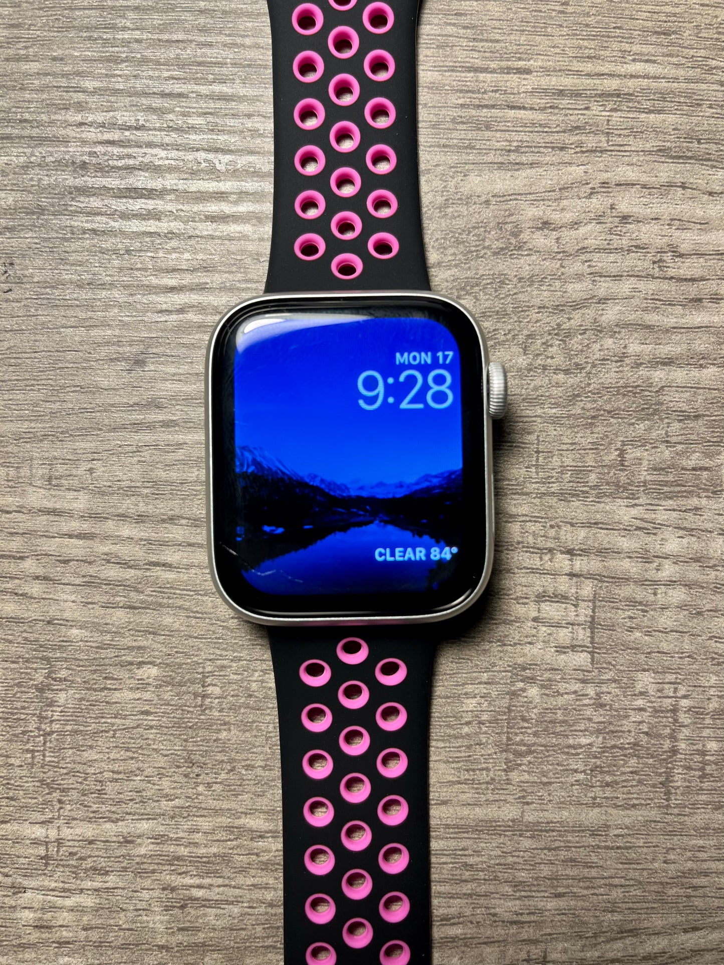 Black & Rose Soft Silicone Sport Band