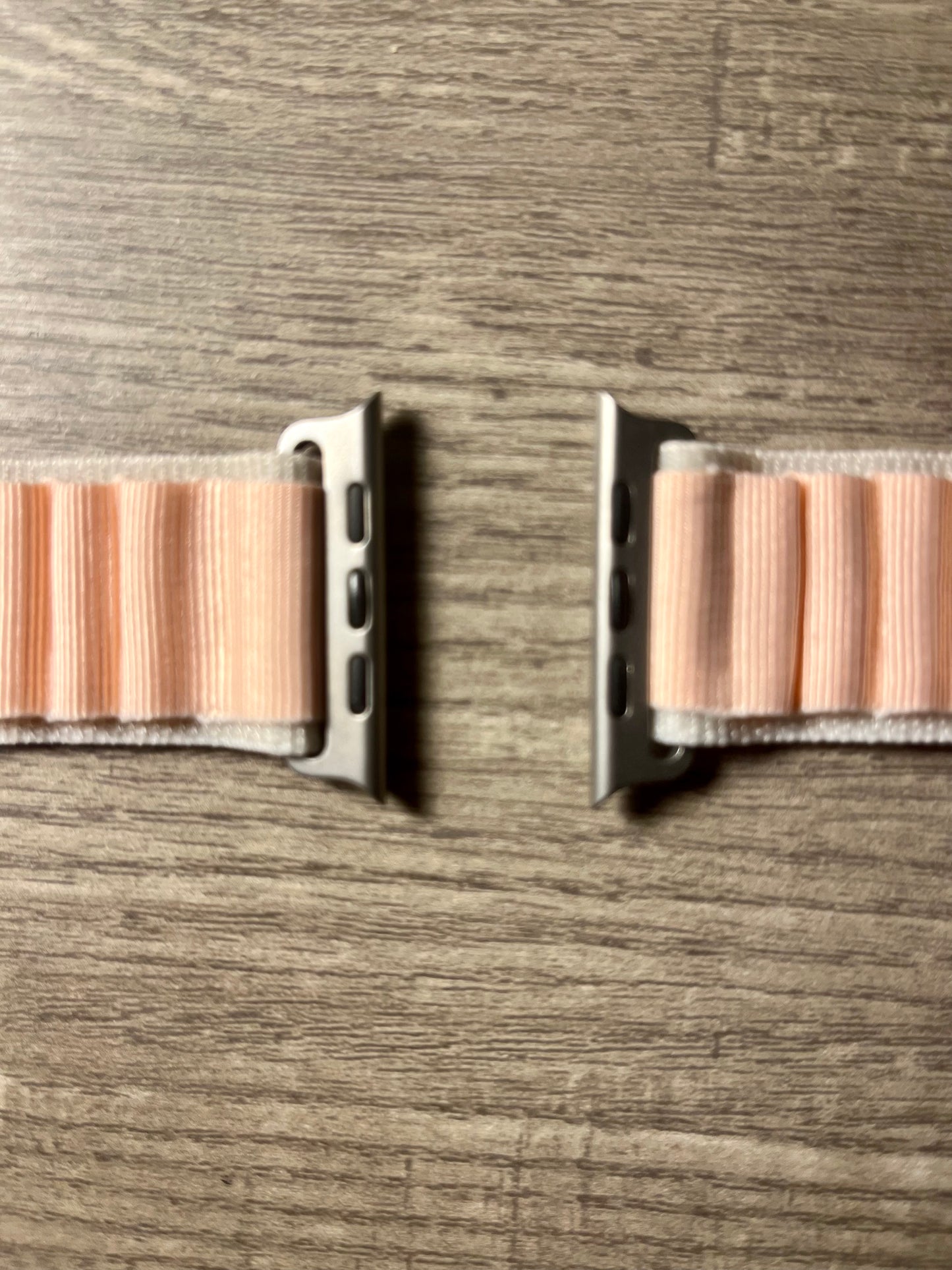Pink and Sand White - ripple nylon - Loop - G-Clasp